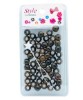 Style Collection Pattern Beads BD012 Black And Brown