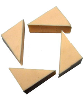 Beauty Wedge Latex Sponge 4 Inner S19
