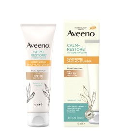 Aveeno Calm Restore Nourishing Daily Moisturiser SPF30 Sheer Tint