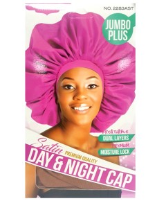 Magic Collection Satin Jumbo Plus Day And Night Cap 2283AST