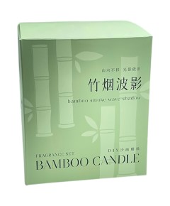 Bamboo Smoke Wave Shadow DIY Panda Sand Painting Candle