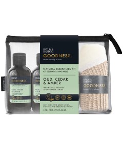 Goodness Oud Cedar And Amber Natural Essentials Kit