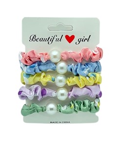 Beautiful Girl Pearl Hair Ties TP201