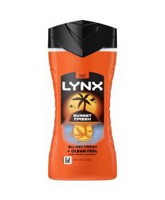 Lynx 3 In 1 Sunset Fresh Shower Gel