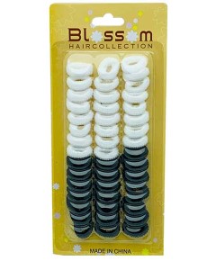 Blossom Hair Collection Black White Hair Grips 15022