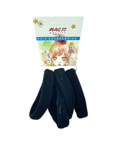 Magic Quality Hair Elastic Bands Black