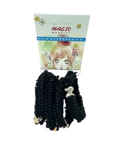 Magic Quality Hair Elastic Bands P6BLK