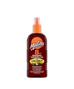 Malibu Bronzing Tanning Oil With Coconut SPF8