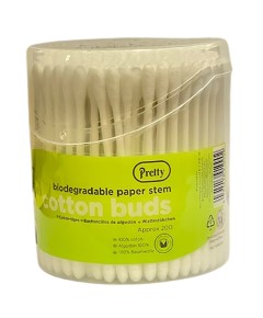 Pretty Biodegradable Paper Stem Cotton Buds