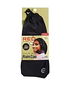 Premium Satin Lined Braid Rain Cap HQ503 Black