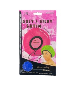 Soft And Silky Satin Drawstring Bonnet M9723AST