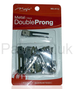Magic Collection Metal Double Prong Clips 3112