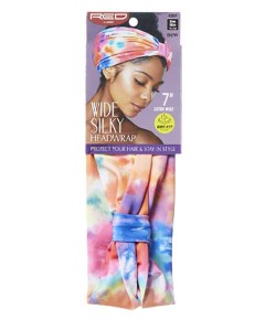 Wide Silky Headwrap Tie Dye HB07