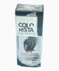 Metallic Grey Hair Makeup For Brunettes
