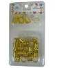 Metal Tube Clip Gold MC43G