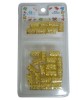 Metal Tube Clip Gold MC44G