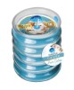 Ribbed Glass Scented Candle Pure Cotton