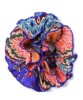 Double Layered Indian Block Print Ribbed Extra Large Scrunchie 9309
