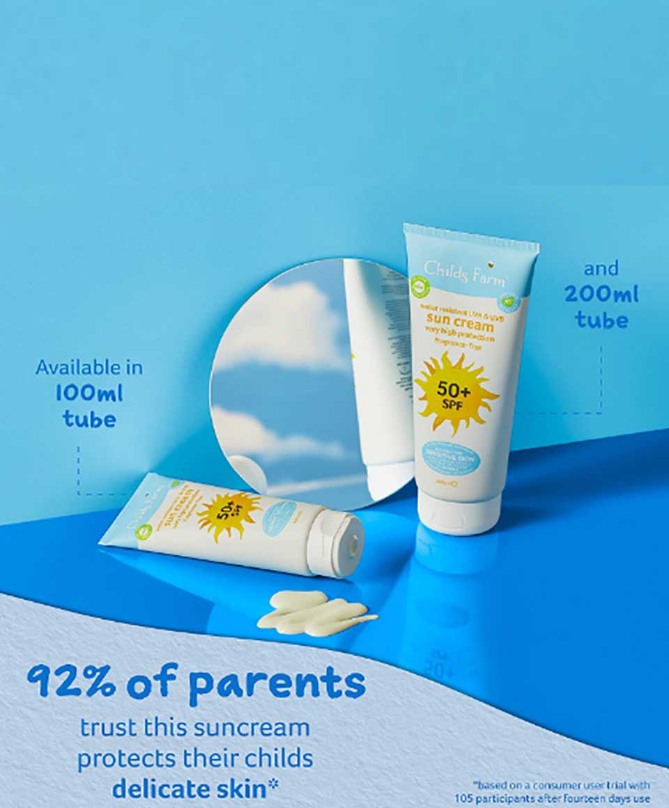 baby lotion and cream Childs Farm Sun Cream 50 Plus SPF PaksWholesale