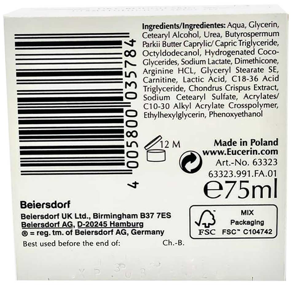 eucerin eucerin Urea Repair Original Cream For Body And Hands