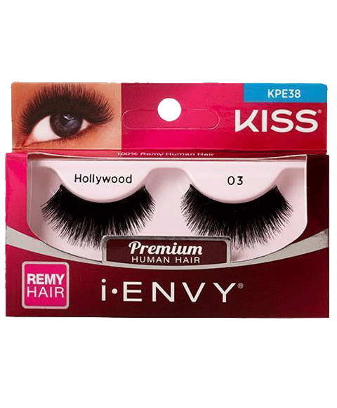Kiss Products Kiss Eyelashes I Envy Premium Remy Hair Hollywood 03 