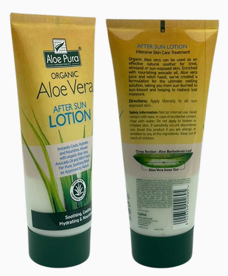 ransom aloe pura Aloe Pura Organic Aloe Vera After Sun Lotion