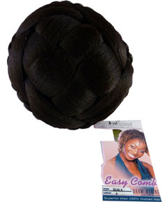 Easy Comb Drawstring Bun 8