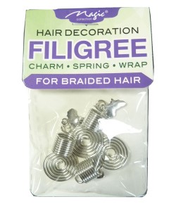 Magic Collection Filigree Spring Tube Decoration FILISPRO05SIL