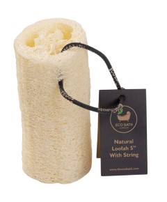 Natural Loofah 5 With String