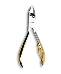 Stainless Half Gold Nail Pliers 54010