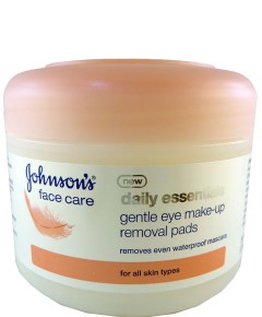Johnsons Daily Essentials Gentle Eye Makeup Removal Pads
