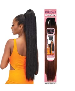 Essentials Snatch And Wrap Synthetic Pony Straight