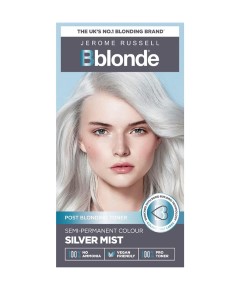 Jerome Russell Bblonde Post Blonding Toner Semi Permanent Silver Mist