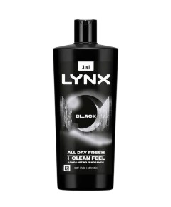 Black 3 In 1 All Day Fresh Body Wash