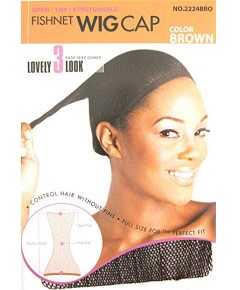 Magic Collection Open Top Stretchable Fishnet Wig Cap 2224BRO