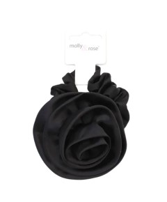 Small Satin Scrunchie With Layered Rose Motif 9711