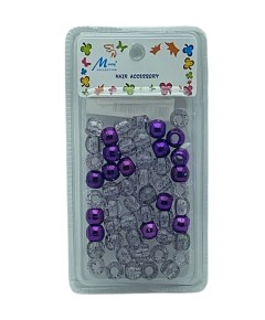 Hair Accessory Beads MET22PUR
