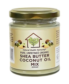 Pure Unrefined Organic Shea Butter Coconut Oil Mix