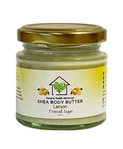 Pure Unrefined Organic Shea Body Butter With Lemon
