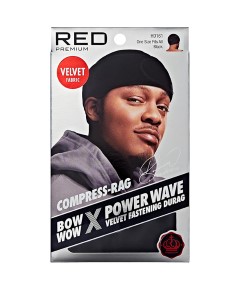 Red By Kiss Premium Bow Wow X Power Wave Velvet Fastening Durag HD161