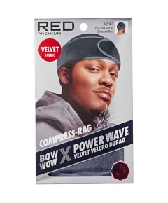 Red By Kiss Premium Bow Wow X Power Wave Velvet Fastening Durag HD163