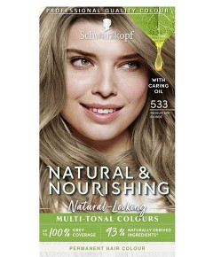 Natural And Nourishing Permanent Multi Tonal Colour 533 Medium Ash Blonde