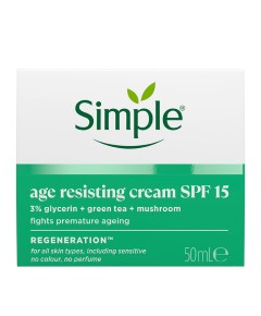 Simple Age Resisting Regeneration Cream SPF 15