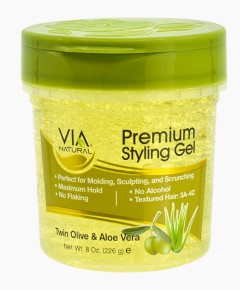 Via Natural Premium Styling Gel With Twin Olive And Aloe Vera