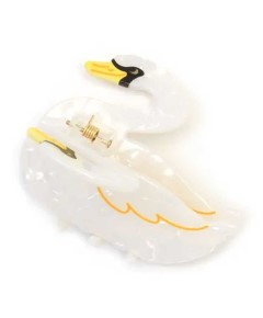 Pearlescent Swan Shaped Clamp 9506